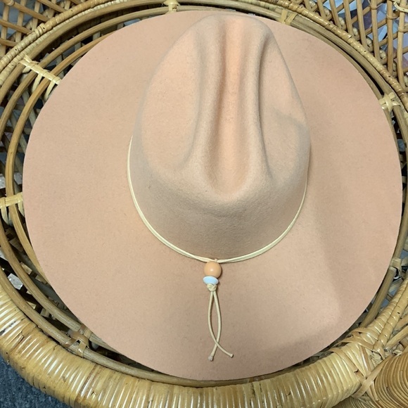 Free people lack of color the ridge felt hat new with tags size medium cowboy main image 4